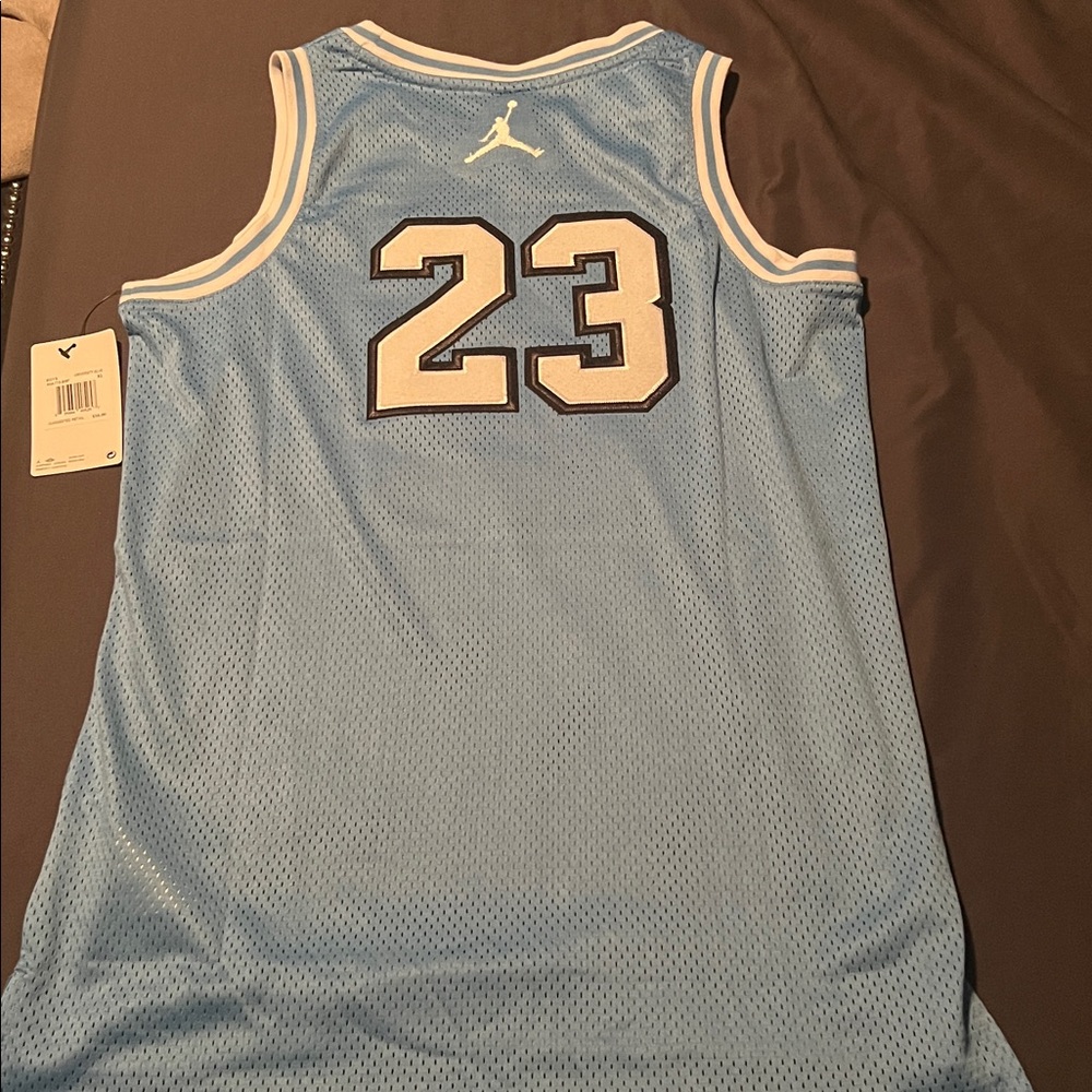 Jordan Sky Blue Basketball Jersey - Picture 2 of 2